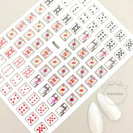 ネイルシール ハンドメイド 韓国 レジン ネイル シール 推しネイル 原宿系 ポップ ハート クローバー ス…
