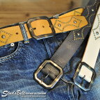 半額セール / BUFFALO VINTAGE LEATHER STUDS BELTスタッズベルト = Leaf =