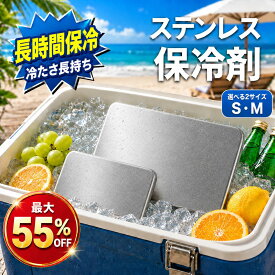 即納！【猛暑対策！★先着50名限定！最大55%OFF・1枚あたり約899円～】保冷剤 ステンレス 長時間保冷 ステンレス保冷剤 SUS304 薄型 コンパクト 繰り返し使える 丸洗いOK アイスパック クーラーボックス お弁当 空調服 アウトドア キャンプ BBQ 釣り 防災 送料無料