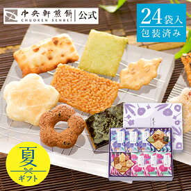 中央軒煎餅 花色しおん 24袋 詰め合わせ おかき あられ せんべい ご挨拶 お礼 ギフト おすすめ お供え お中元 お歳暮 和菓子 お彼岸 法事 法要 帰省 手土産 お持たせ おもたせ 個包装 包装済み 送料無料 最強配送 お菓子 父の日 お返し