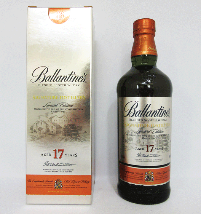 楽天市場】バランタイン17年 ミルトンダフエディション 40度 700ml