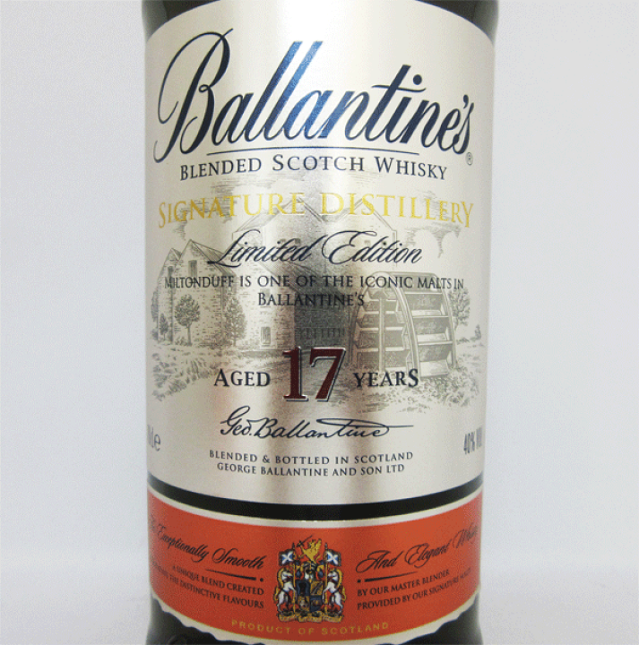 楽天市場】バランタイン17年 ミルトンダフエディション 40度 700ml