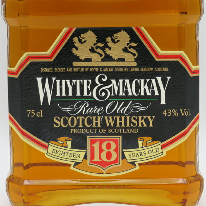 楽天市場】【レトロ】ホワイト&マッカイ18年 角瓶 43度 750ml 正規品 