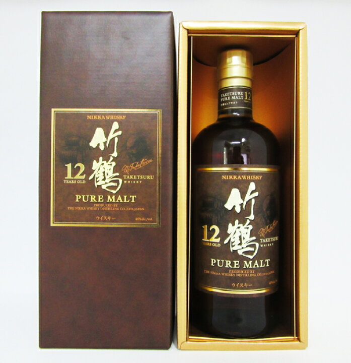 楽天市場】【レトロ】竹鶴12年 丸瓶 40度 700ml （専用化粧箱入 TKS  