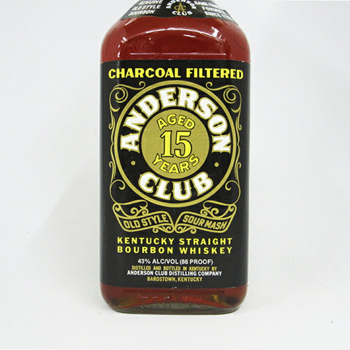 楽天市場】【レトロ】アンダーソンクラブ 15年 43度 750ml 並行品 （箱 