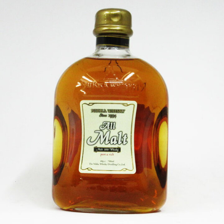 楽天市場】【レトロ】ニッカウヰスキー All Malt （オールモルト） 40 