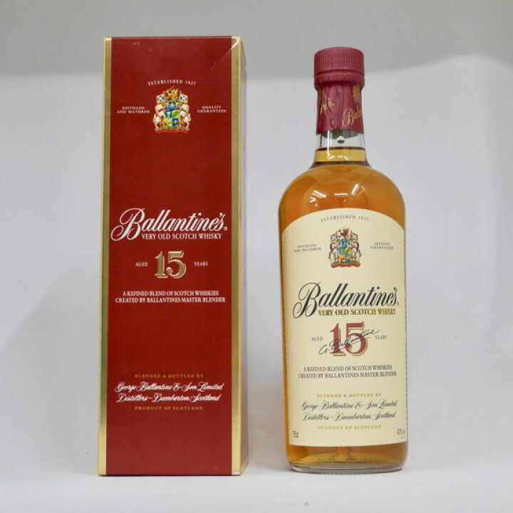 楽天市場】バランタイン15年 43度 750ml （専用BOX入） : 中央酒販