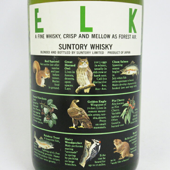 楽天市場】【レトロ：1級表示】サントリーウイスキー ELK（エルク） 40  