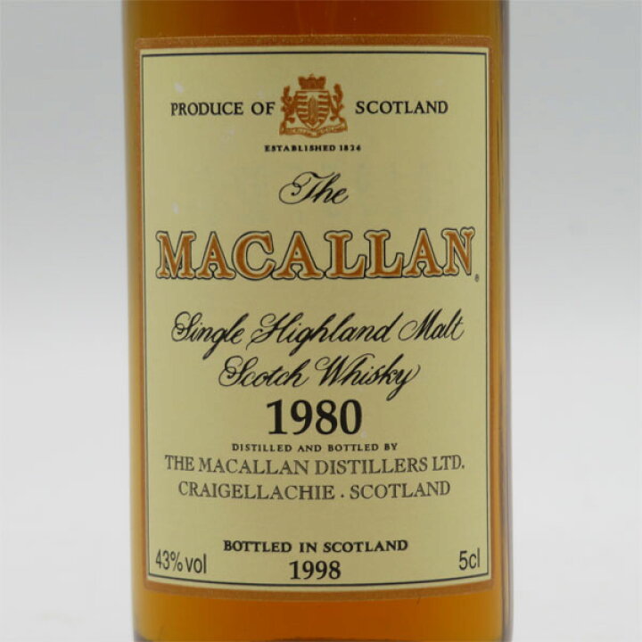 楽天市場】【ミニサイズ】【レトロ】マッカラン18年 1980 43度 50ml  