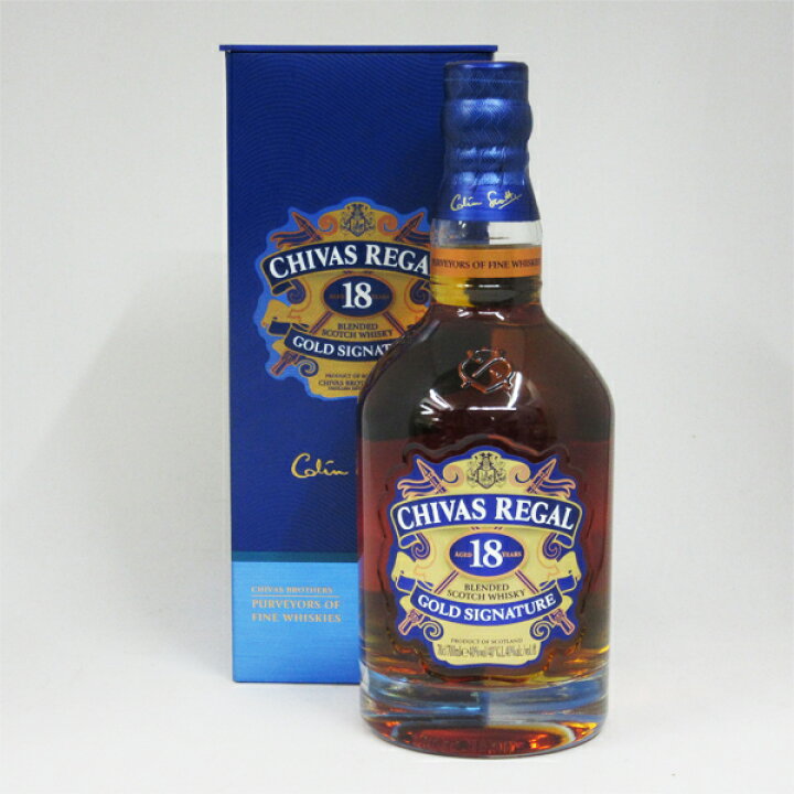 楽天市場】シーバスリーガル18年 ゴールドシグネチャー 40度 700ml 