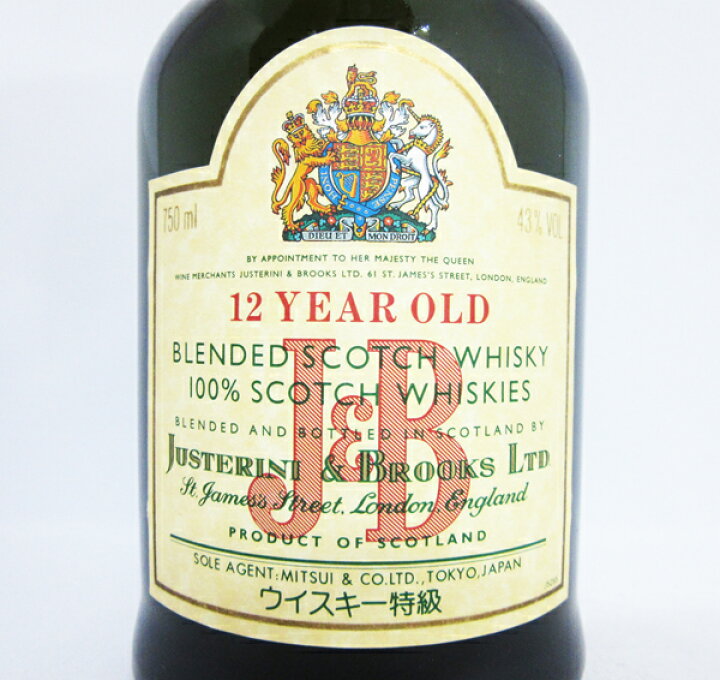 楽天市場】【レトロ：特級表示】J&B 12年 43度 750ml 正規品 （専用 