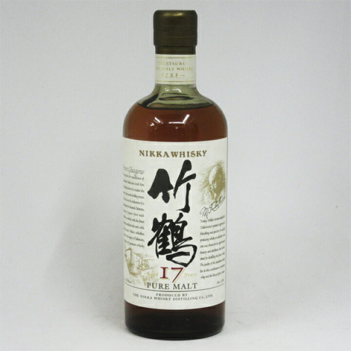 楽天市場】【旧ボトル】竹鶴17年 ピュアモルト 43度 700ml （箱なし  