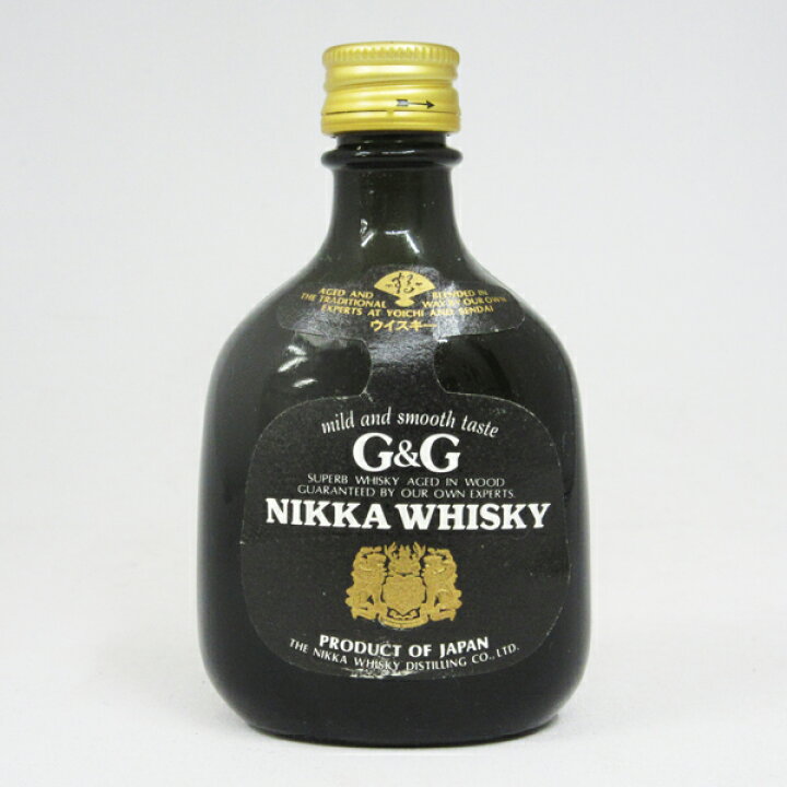 楽天市場】【ミニサイズ】【レトロ】ニッカウヰスキー G&G 黒びん 43度 