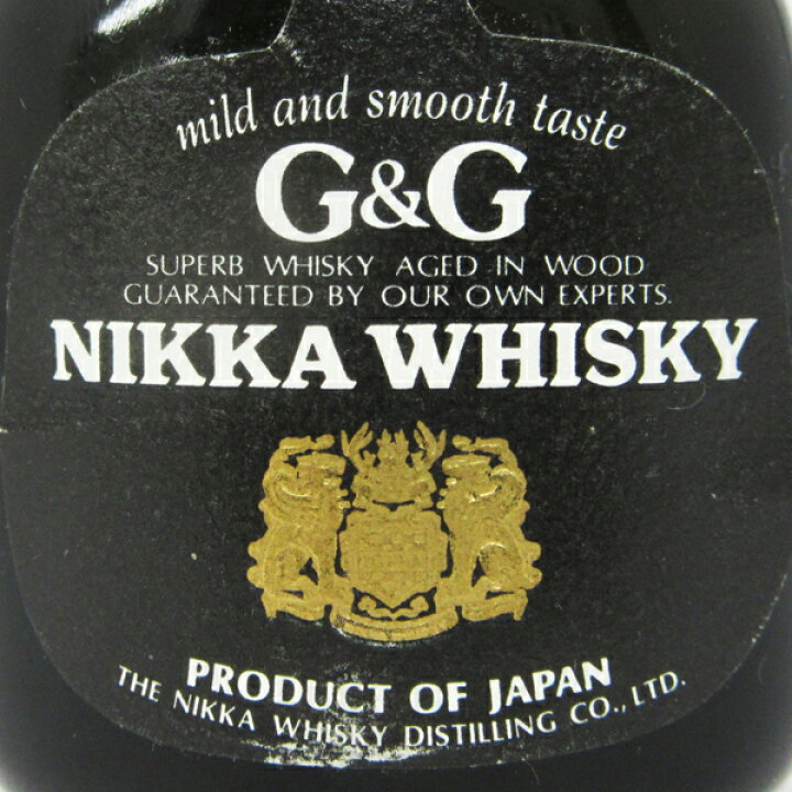 楽天市場】【ミニサイズ】【レトロ】ニッカウヰスキー G&G 黒びん 43度 