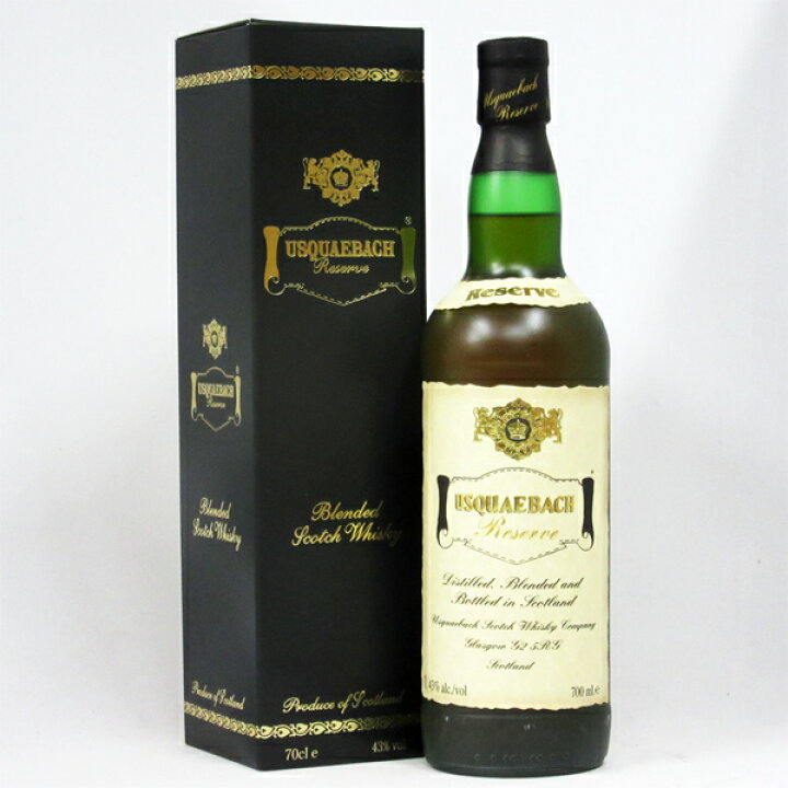 楽天市場】【レトロ】ウシュクベ リザーブ 43度 700ml （専用BOX入 