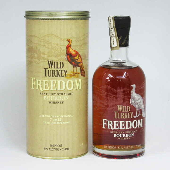楽天市場】【レトロ】ワイルドターキー フリーダム 53度 750ml 並行品 