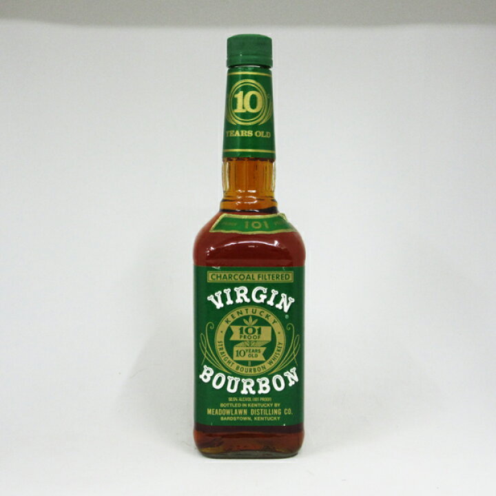 楽天市場】【レトロ】ヴァージン バーボン 10年 50.5度 750ml （箱なし 