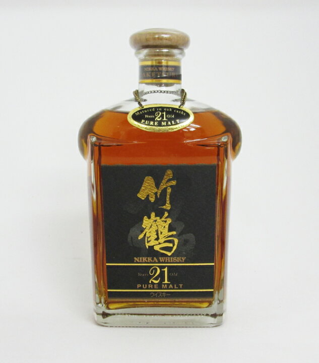 楽天市場】【レトロ】竹鶴21年 角瓶 43度 700ml （箱なし） : 中央酒販