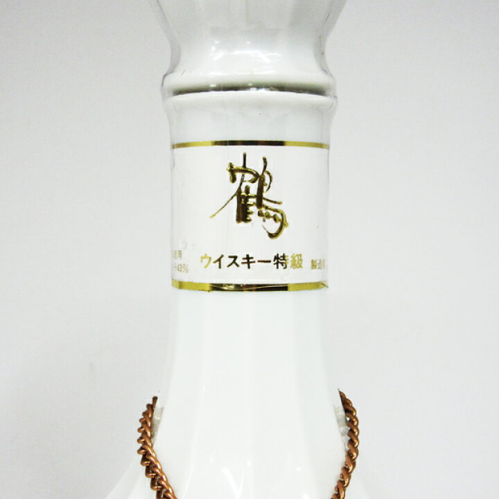 楽天市場】【レトロ：特級従価表示】ニッカ 鶴 白陶器 43度 760ml （箱 