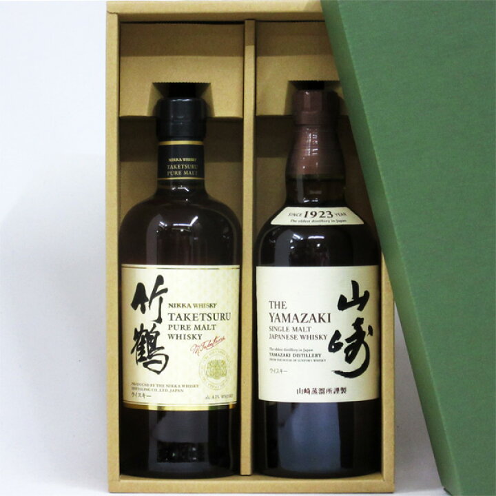 楽天市場】【ラッピング無料】竹鶴 白ラベル/山崎 NV 700ml 2本箱入 