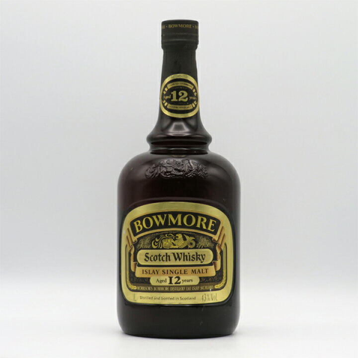 楽天市場】【レトロ】ボウモア12年 ダンピーボトル 43度 1000ml （箱 