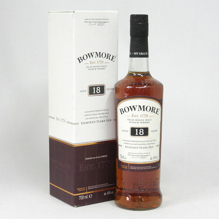 楽天市場】ボウモア18年 43度 700ml 正規品 （専用BOX入） : 中央酒販