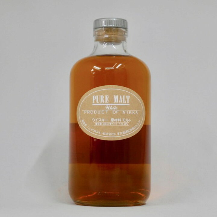 楽天市場】ニッカ ピュアモルト ホワイト 43度 500ml （箱なし 