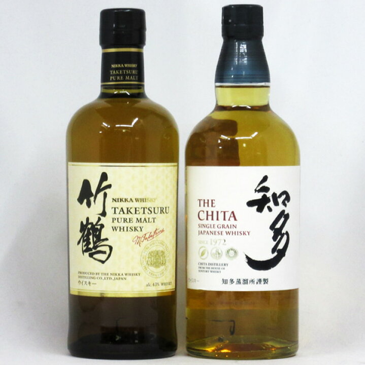 楽天市場】竹鶴 白ラベル/知多 NV 700ml （箱なし） 2本飲み比べセット 