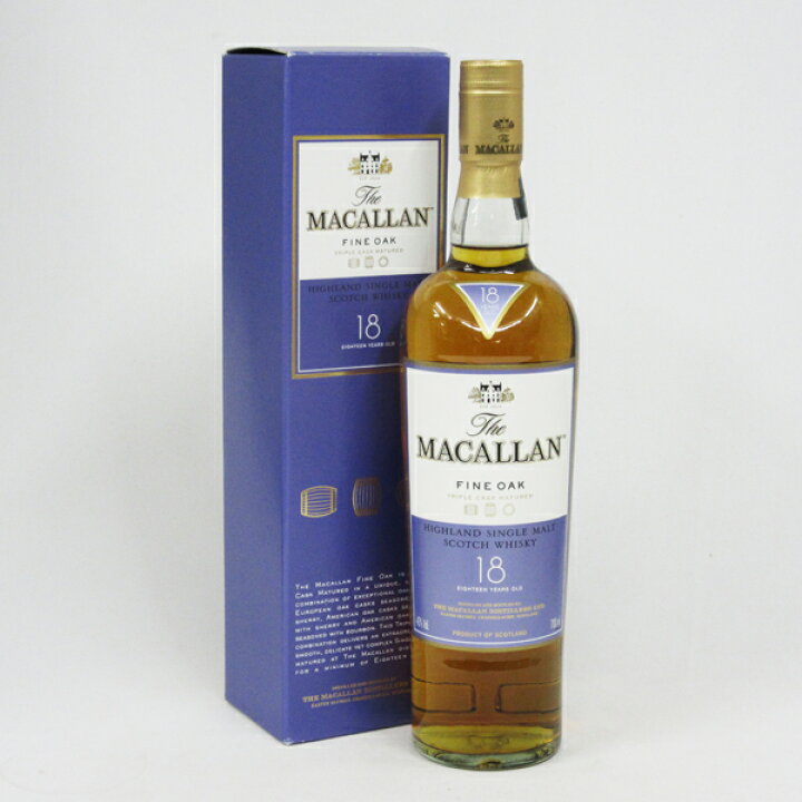 楽天市場】【終売品】マッカラン18年 ファインオーク 43度 700ml 並行  