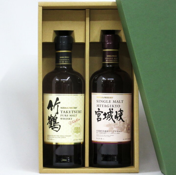 楽天市場】【ラッピング無料】竹鶴 白ラベル/宮城峡 NV 700ml 2本箱入 