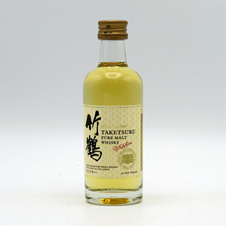 楽天市場】【ミニサイズ】竹鶴NV 白ラベル ピュアモルト 43度 50ml 