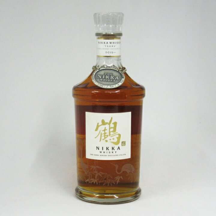 楽天市場】【レトロ：スリムボトル】鶴 透明瓶 43度 700ml （箱なし  