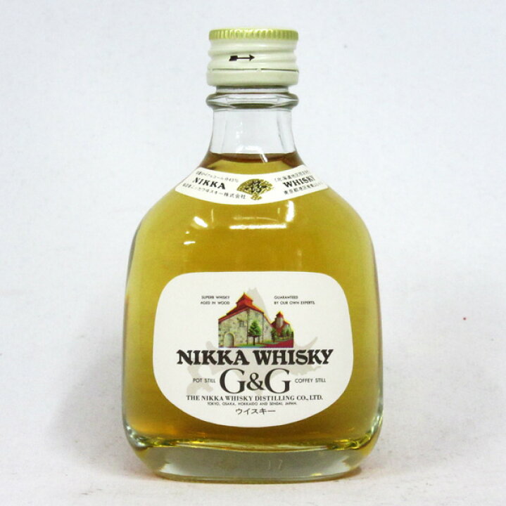 楽天市場】【ミニサイズ】【レトロ】ニッカウヰスキー G&G 白びん 