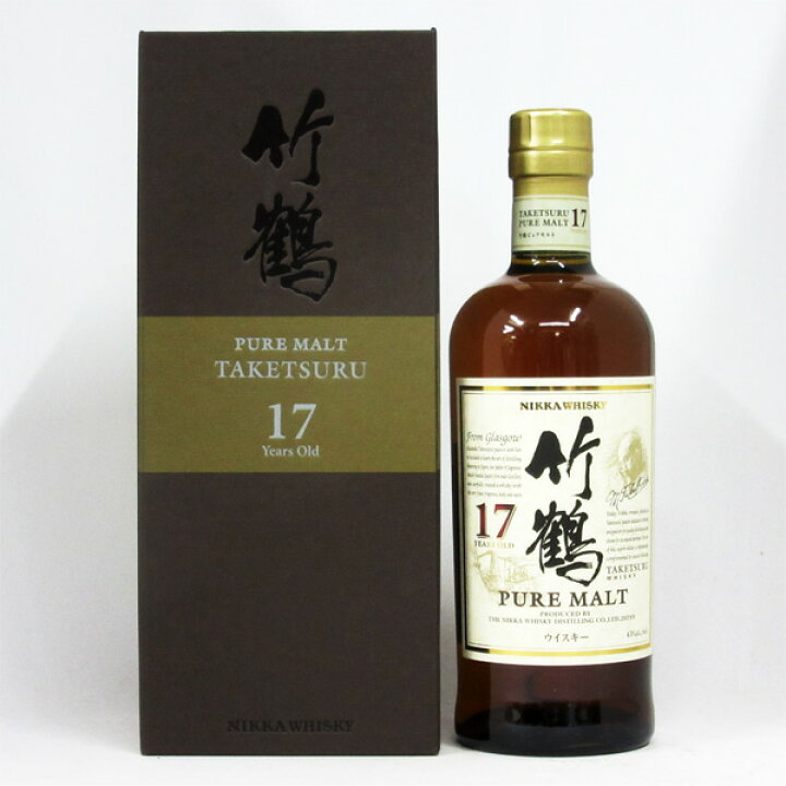 楽天市場】【逆輸入品】竹鶴17年 ピュアモルト 43度 700ml （専用化粧  
