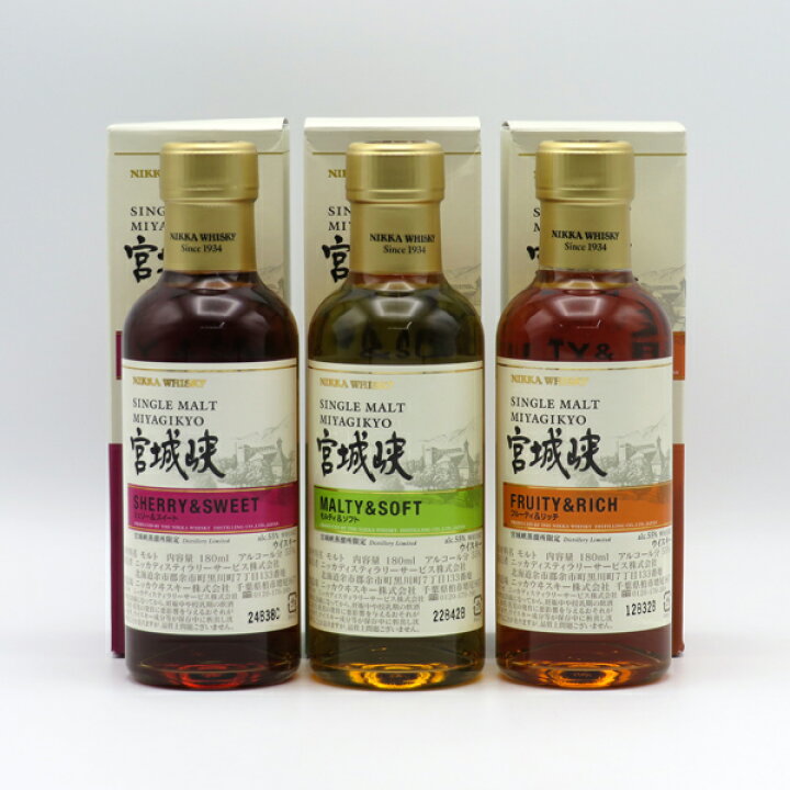 楽天市場】【専用BOX入】宮城峡 シェリー&スイート 180ml・宮城峡 