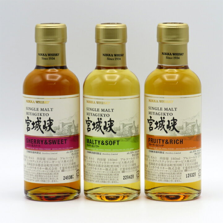 楽天市場】【専用BOX入】宮城峡 シェリー&スイート 180ml・宮城峡 