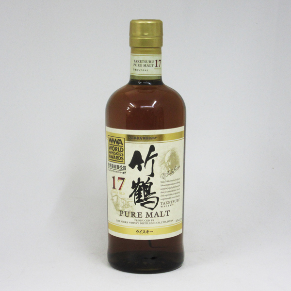 【WWA2014受賞記念ラベル】竹鶴17年 ピュアモルト 43度 700ml （箱なし） 中央酒販