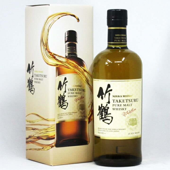 楽天市場】竹鶴NV 白ラベル ピュアモルト 43度 700ml （専用BOX入  