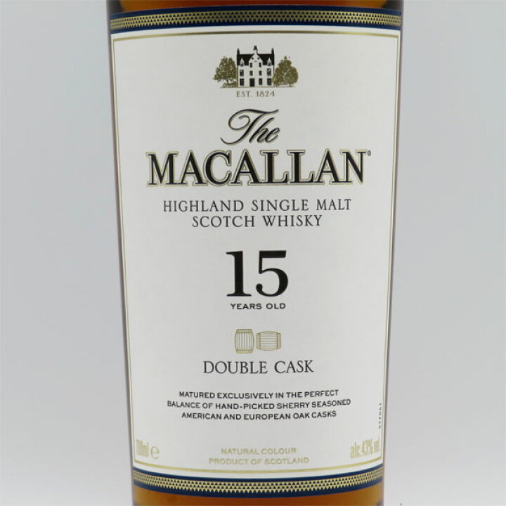 楽天市場】マッカラン15年 ダブルカスク 43度 700ml （専用BOX入 