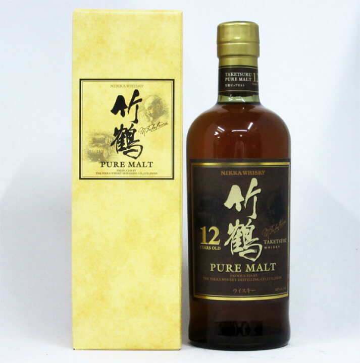 楽天市場】【レトロ：終売品】竹鶴12年 丸瓶 40度 700ml （専用BOX入  