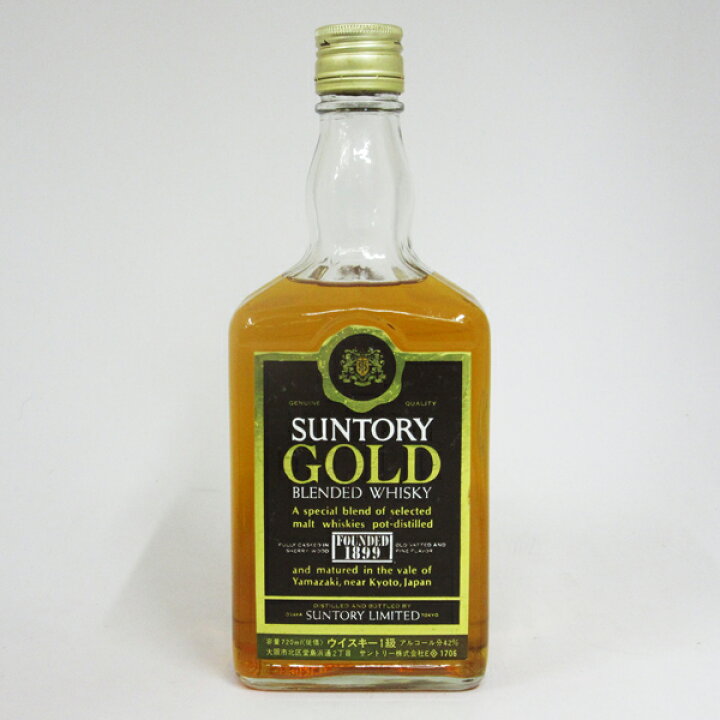 楽天市場】【レトロ：1級従価表示】サントリー ゴールド 42度 720ml 