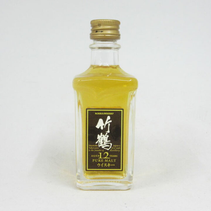 楽天市場】【ミニサイズ】【レトロ】竹鶴12年 角瓶 40度 50ml 