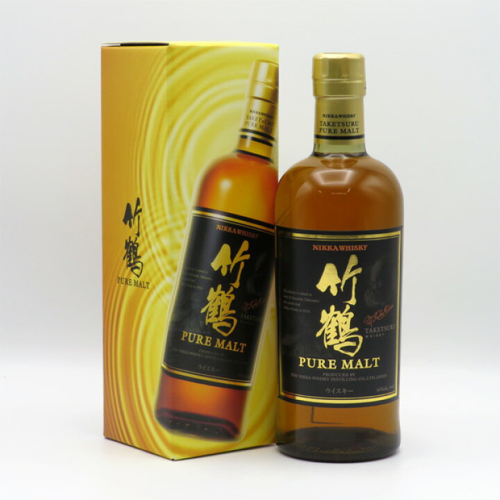 楽天市場】竹鶴NV 黒ラベル ピュアモルト 43度 700ml （専用BOX入 