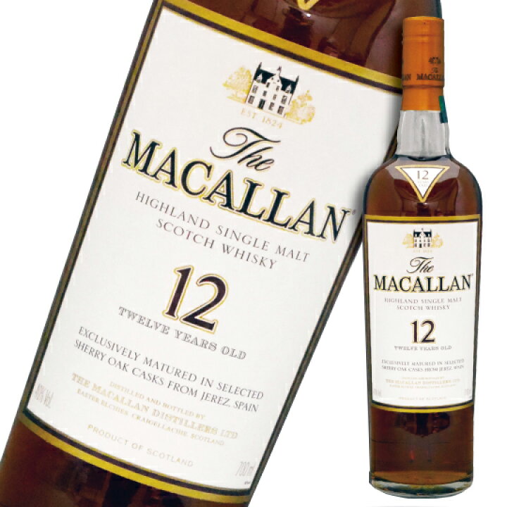 楽天市場】【旧パッケージ】マッカラン12年 シェリーオーク 40度 700ml 