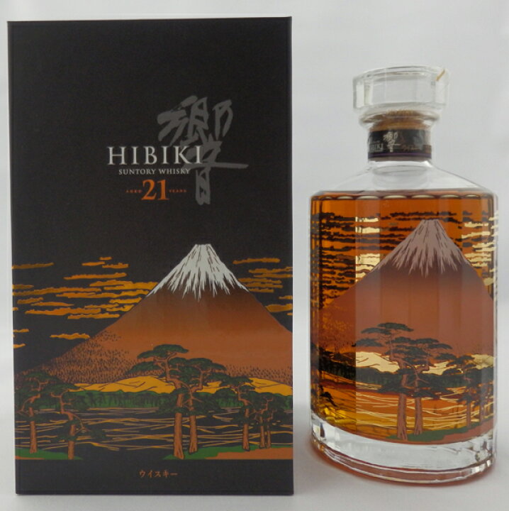 楽天市場】響21年 意匠ボトル 富士風雲図 43度 700ml （豪華化粧箱入 