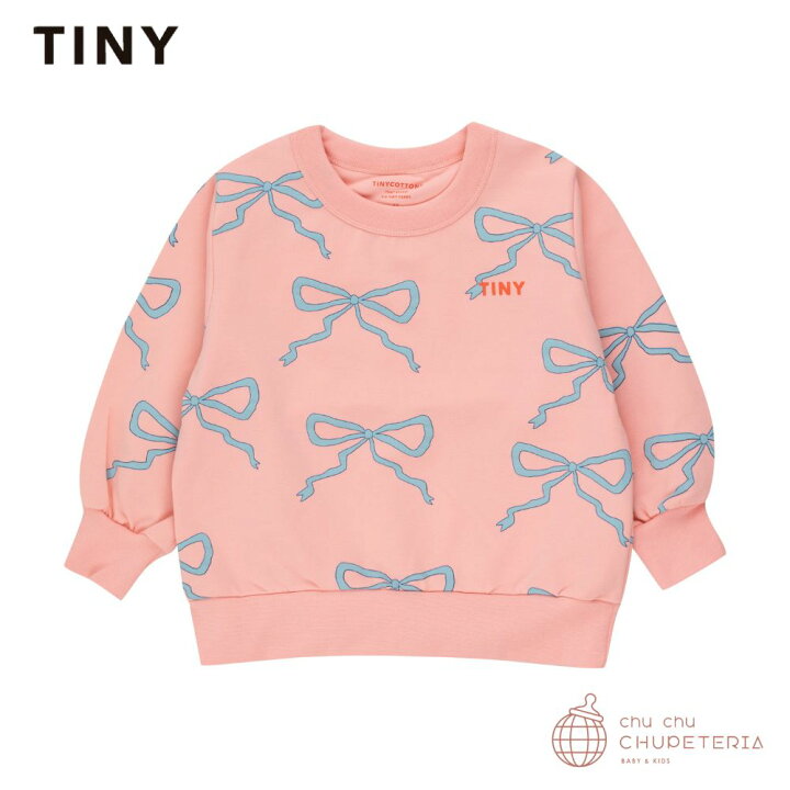 楽天市場】【TINY COTTONS】BOWS SWEATSHIRT peach / タイニーコットン 