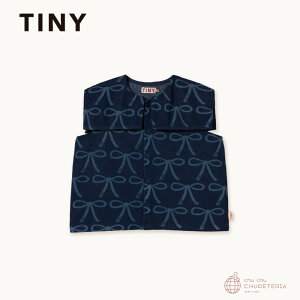 yTINY COTTONSzDROP1 : BOWS BLOUSE blue denim@/@^Cj[Rbg@^Cj[@25SS@uEX