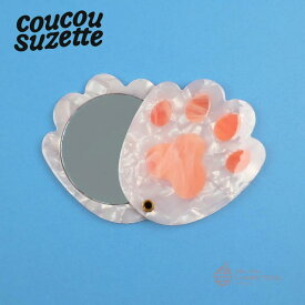 ＼＼3,980円以上送料無料 ／／【Coucou Suzette】Cat Paw Mirror　/　ククシュゼット クク 正規商品 正規 公式 ヘアアクセ ヘッドアクセ ヘアクリップ クリップ バレッタ クロー かんざし 鏡 かがみ ミラー 猫 ねこ ネコ 肉球
