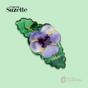 yCoucou SuzettezPurple Pansy Hair Clip@/@NNV[bg NN Ki K  wAANZ wbhANZ wANbv Nbv ob^ N[ 񂴂  ͂ pW[  ނ炳 