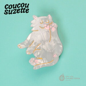 yCoucou SuzettezWhite Cat Hair Claw@/@NNV[bg NN Ki K  wAANZ wbhANZ wANbv Nbv ob^ N[ 񂴂 L ˂ lR zCg Lbg